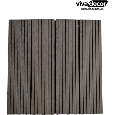 Wpc Декинг | Цвят: Графит | Размери: 30*30*2, 3см