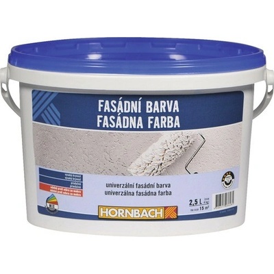 Hornbach Fasádna farba biela 2,5 l