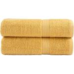vidaXL Premium Hand Towels 2pcs Gold 50x100cm 600gsm 100% Cotton - Untranslated (137281)