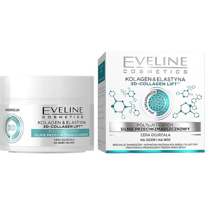 Eveline Cosmetics Nature Line 3d-Collagen Lift Ден&Нощ Крем За Лице Против Бръчки 24 - часов крем дамски 50ml
