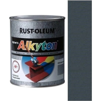 Rust Oleum Alkyton Kladivková farba na hrdzu 2v1 Čierna 750 ml