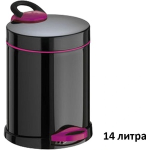  Кош с педал Meliconi 140156 кръгло 14 l Чер/ви (2707054-0813)