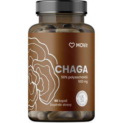 MOVit Chaga 50% polysacharidů 500mg 90 kapsúl
