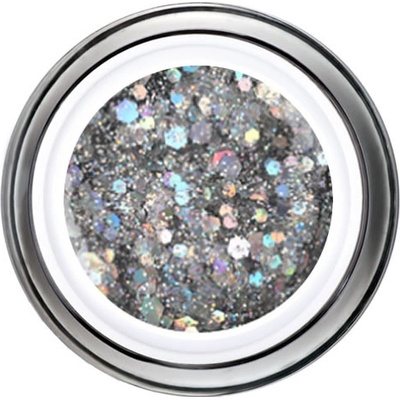 Laif Třpytivý stříbrný UV/LED gel CF 03 Fashion Silver 6 ml