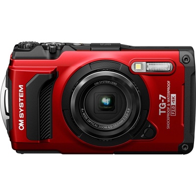 Фотоапарат Olympus TG-7, 4x оптично увеличение, 12 Mpix, 3.0 (7.62 cm) LCD дисплей, слот за SD карта, USB-C, червен (TG-7 Red)