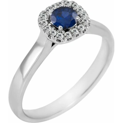 Eppi Zásnubní prsten s modrým safírem a diamanty Reley R31973