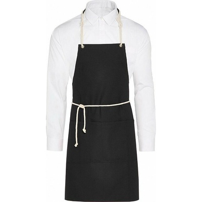SG Accessories Bistro Ex JASSZ Bistro Trendy šňůrová zástěra Corsica s velkou přední kapsou Černá