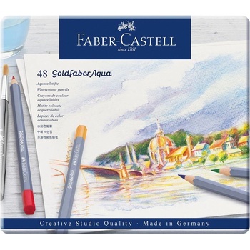 Faber-Castell Акварелни моливи Goldfaber Aqua, 48 цвята, в м (1015120418)