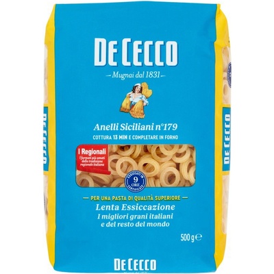 De Cecco cestoviny anelli siciliani No.179 0,5 kg