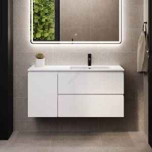 Bath Deluxe Шкаф за баня с мивка helsinki 115 см десен/бял (setbt0183r)
