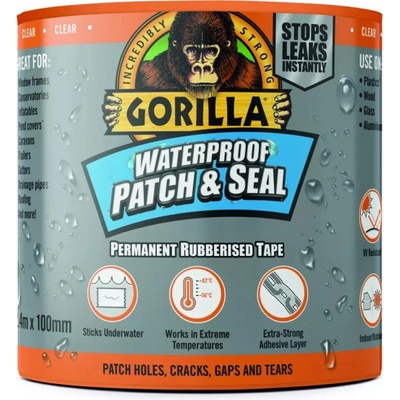 Gorilla Vodotesná lepiaca tesniaca páska 100 mm x 2,4 m transparentná