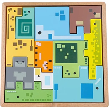 Trefl Дървен пъзел Trefl - Pixel Gang (61640)