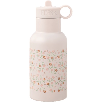 Fresk : 2 в 1 Бутилка и термос от неръждаема стомана с вградена сламка 350мл - Garden Flowers (FR-FD300-75)