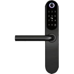 TTLock електронна смарт брава ПИН код и пръстов отпечатък, цвят черен (cnl062)