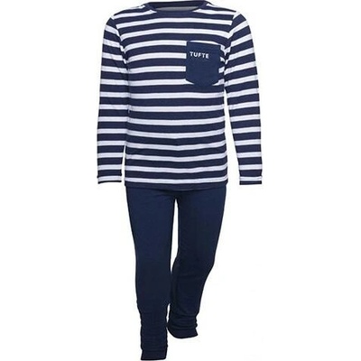 Tufte Bamboo Rayon Maritime Blue Stripes námořnická modrá.