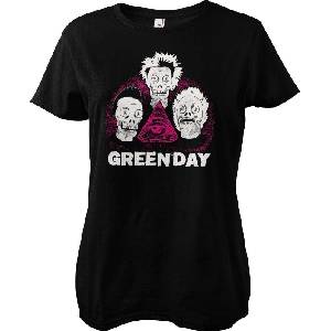 Green Day Skulls Black M Дамски Риза (WMX-5-GDAY009-H85-3-BK-M)