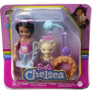 Mattel Кукла, Mattel, HGT09, Chelsea с котенце (HGT08)
