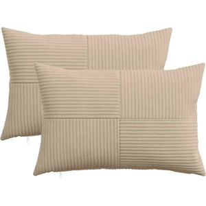 vidaXL Калъфка за възглавница 2 pcs ALMELO Таупе 30 x 50 cm кордурой (913979)