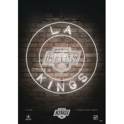 Mustang Plagát Los Angeles Kings NHL Neon 12" x 16"