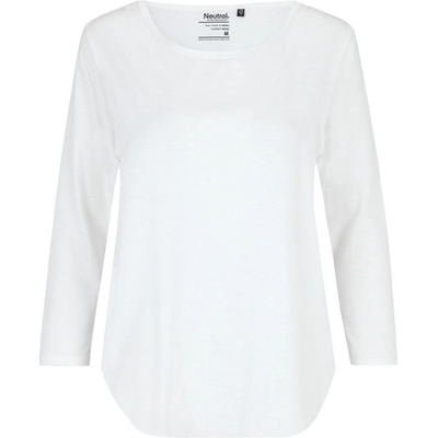 Neutral Dámske tričko s 3/4 rukávmi z organickej Fairtrade bavlny Biela