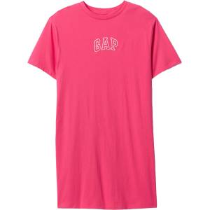 GAP V-frch logo розово, бяло s (727440-02)