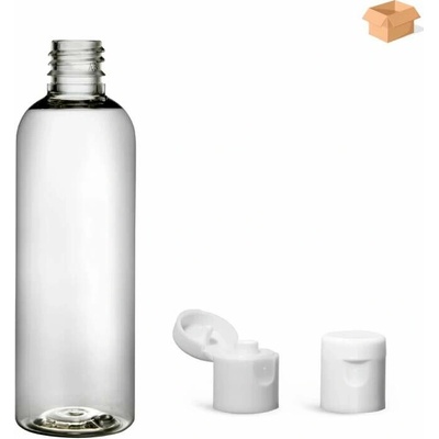 Via Plastová lahvička čirá s bílým dávkovacím víčkem 100 ml 400 ks