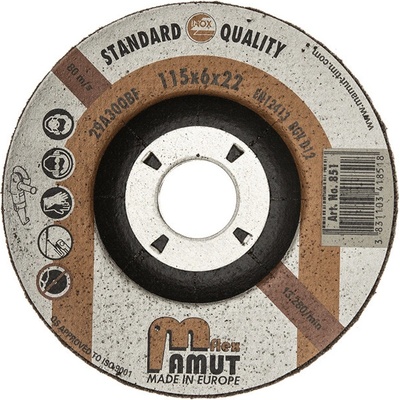 Mamut Profi Kotouč brusný 180 x 6,0 x 22,23 mm 39A36Q