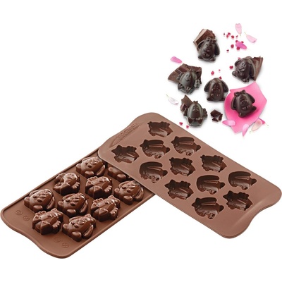 Silikomart Форма за шоколадови бонбони Scg30 Easter Friends силиконова (22.130.77.0065)
