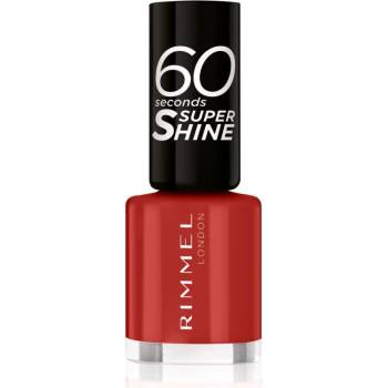 Rimmel 60 Seconds Super Shine лак за нокти цвят 310 Double Decker Red 8ml