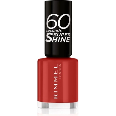 Rimmel 60 Seconds Super Shine лак за нокти цвят 310 Double Decker Red 8ml