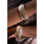 Lilou Посребрена гривна Snake (262/BRA/NO1/SR)