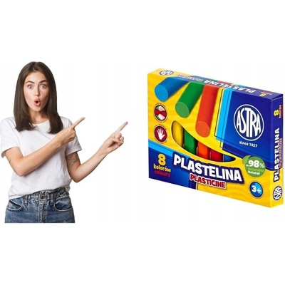 Astra Plastelína základná 8 farieb