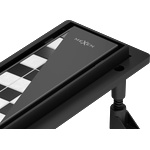 Mexen Flat Abs Flat ABS линеен сифон 2в1 80 см, черен - 1769080 (1769080)