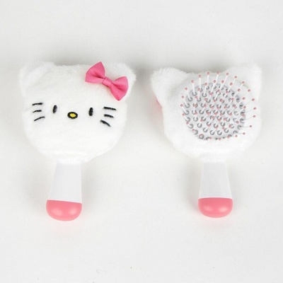 Hello Kitty a Priatelia Plyšová Mini Kefa Na Vlasy, farba Hello Kitty