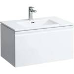 Laufen Pro S - Шкафче с умивалник, 80x50x46 см, 1 чекмедже, лъскаво бяло H8609644751041 (H8609644751041)