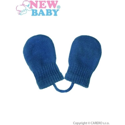 New Baby Dětské zimní rukavičky se šňůrkou Modré – Zboží Dáma