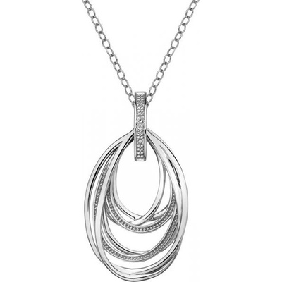Hot Diamonds Strieborný náhrdelník s diamantom Chandelier Vintage DP651