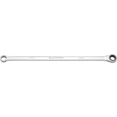 Quatros Extra dlouhý očkový ráčnový klíč 14 mm, L=367 mm QS50465A-14