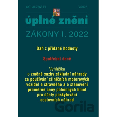 Aktualizace I/1 - Spotřební daně, DPH - Poradce s.r.o.