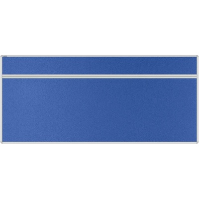 VMS VISION Stolový akustický paraván AKUSTIK ekoTAB oblý roh 180 x 80 cm tmavo modrý