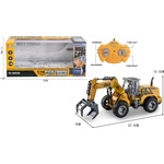 Babyhome Детски строителен багер с дистанционно управление City Truck 1: 18 - С щипка за загребване, светлини и звуци