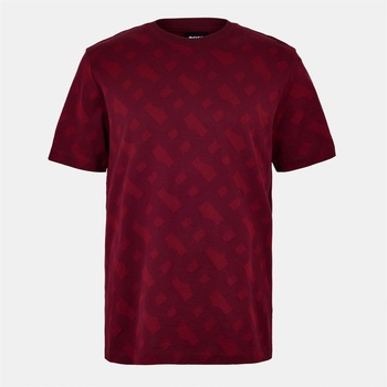BOSS Men's Tiburt Long Sleeve Polo - Dark Red