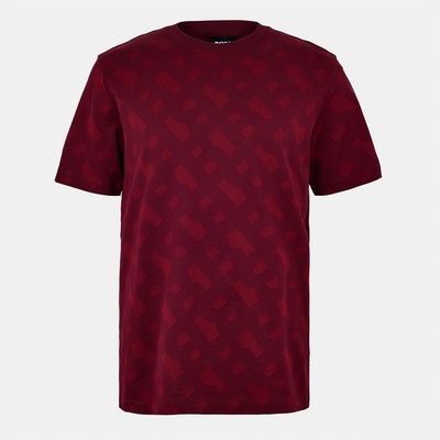 BOSS Men's Tiburt Long Sleeve Polo - Dark Red