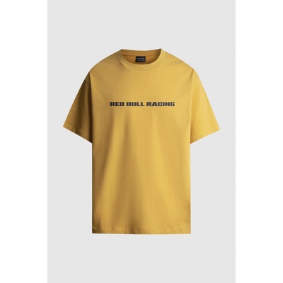 Red Bull Racing X Pepe Jeans pánské tričko GLOBE GRAPHIC TEE žlutá