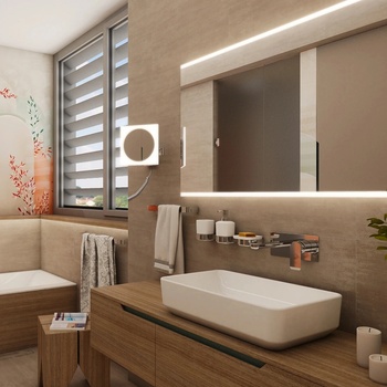 Nimco ZK 20465P 26 kosmetické podsvícené LED zrcátko