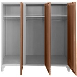 Carmen Метален шкаф Carmen CR-1605-3 JZ - сив / светлокафяв (3580179_7) - bay