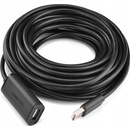USB káble Ugreen 10321 USB 2.0 Active Extension, with Chipset, 10m, černý