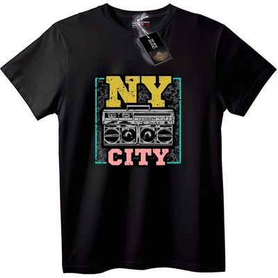 NOONEBRAND Тениска NY Сити Бумбокс - 2XL, White