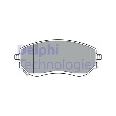 Sada brzdových platničiek kotúčovej brzdy DELPHI LP3401