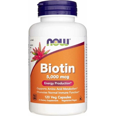 Now Foods Biotin 5000 mcg 120 veg kapsúl